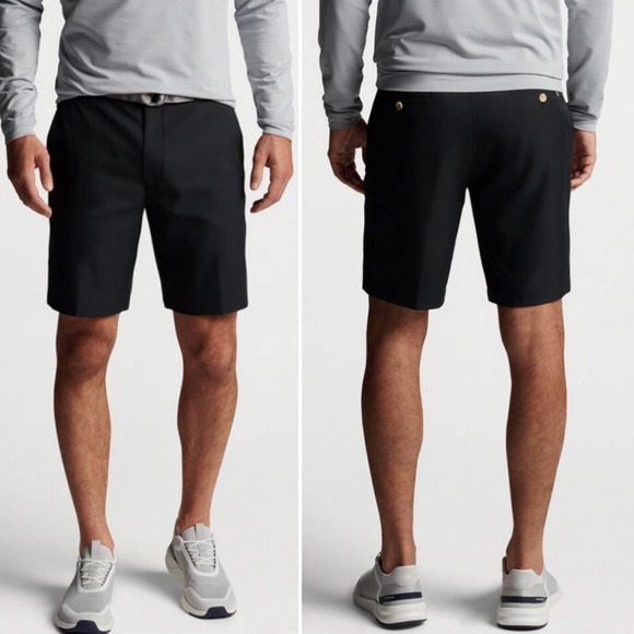 Peter Millar $100 Men’s Salem Performance Short BLK EUC sz 34 - Picture 5 of 10